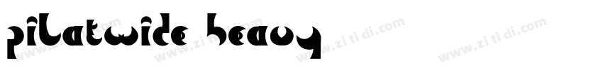 Pilatwide heavy字体转换